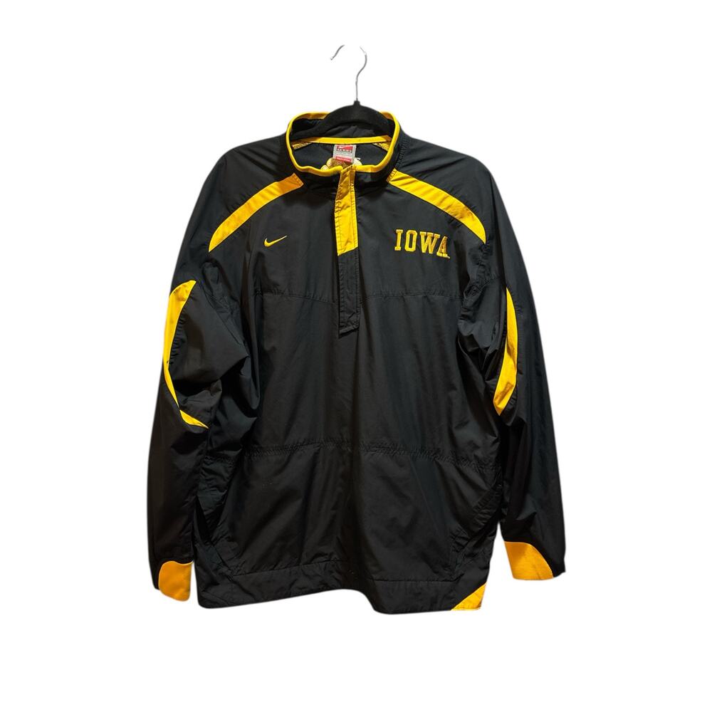 Nike fit storm Iowa Hawkeyes pullover 1/4 windbreaker nylon jacket size large